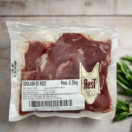 Carne para Goulash ResT x 350 gr (Gr a $48)